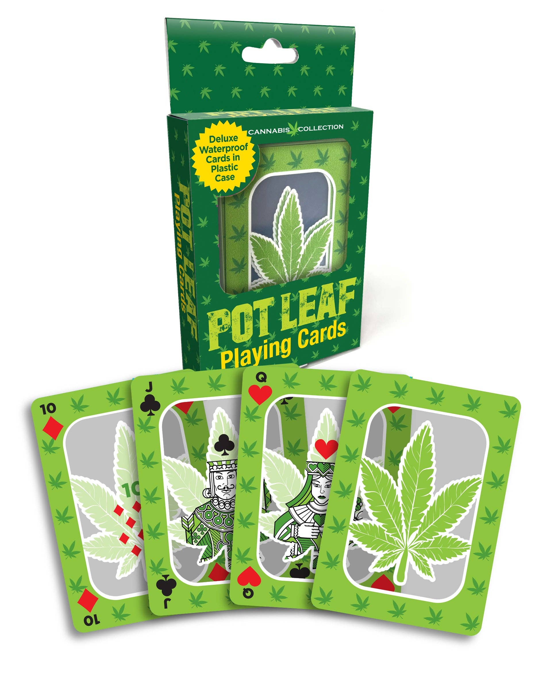 Cannabis Pot Leaf Waterproof Playing Cards