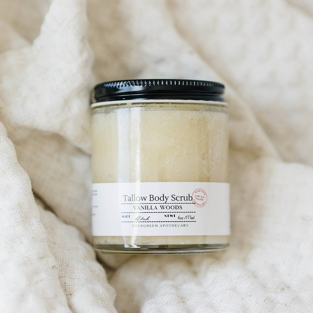 Tallow Sugar Scrub, made with Lady May Tallow, 6oz
