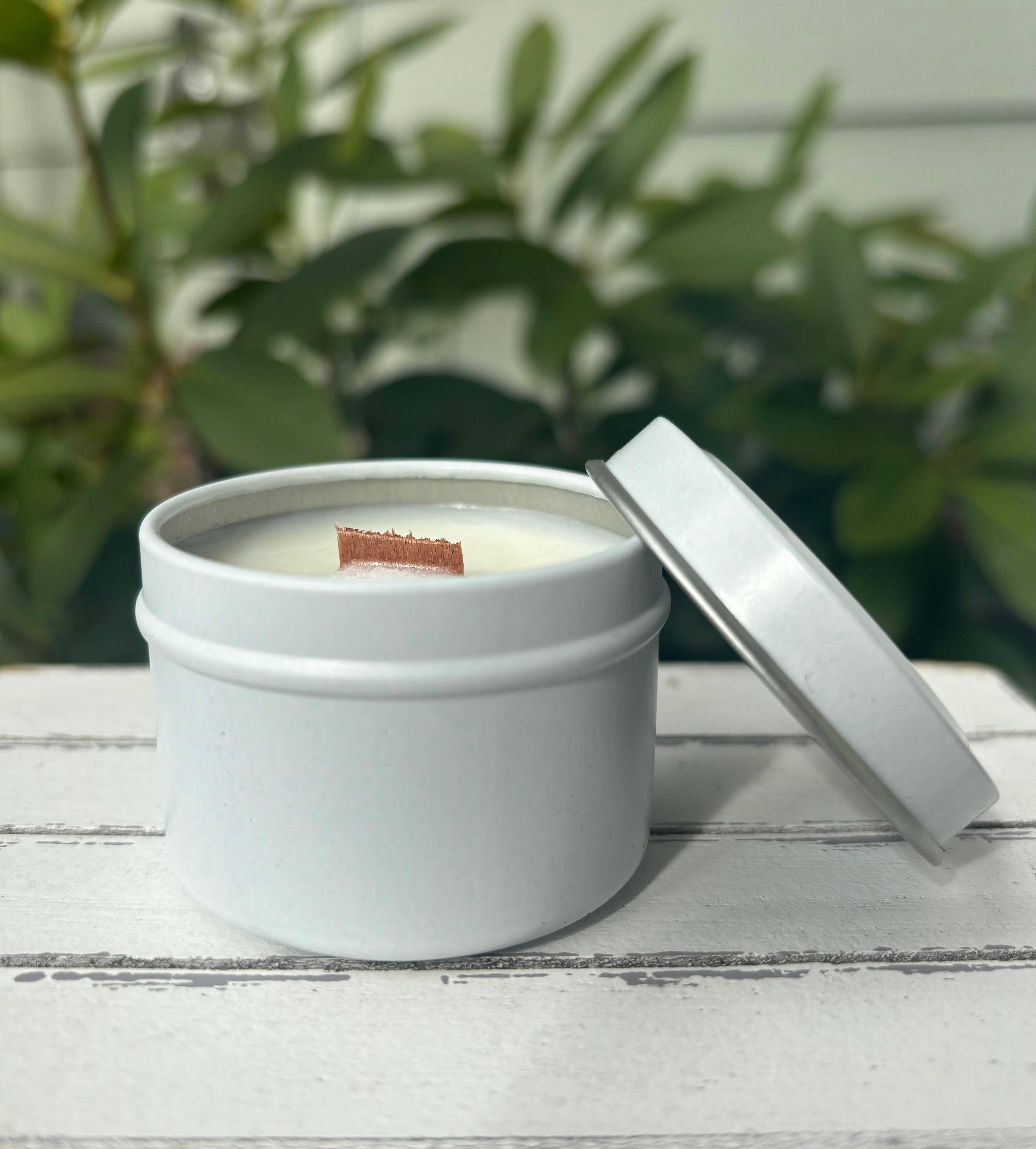 White Mini 2oz Candles, Bulk Mini Soy Private Label Candle
