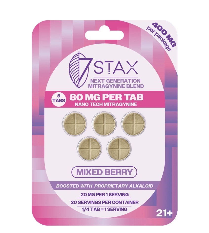 7Stax Nano Tech Mitragynine Tablets (400mg – 5 Count)