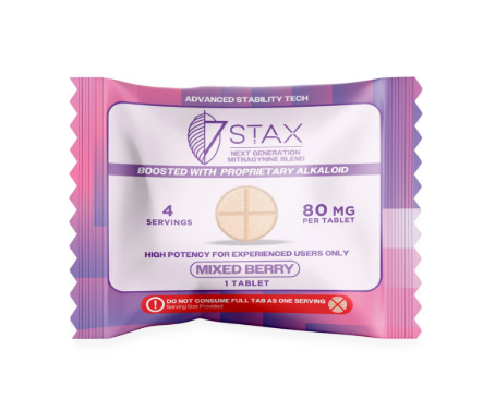 7Stax Nano Tech Mitragynine Tablets (80mg – 1 Count)