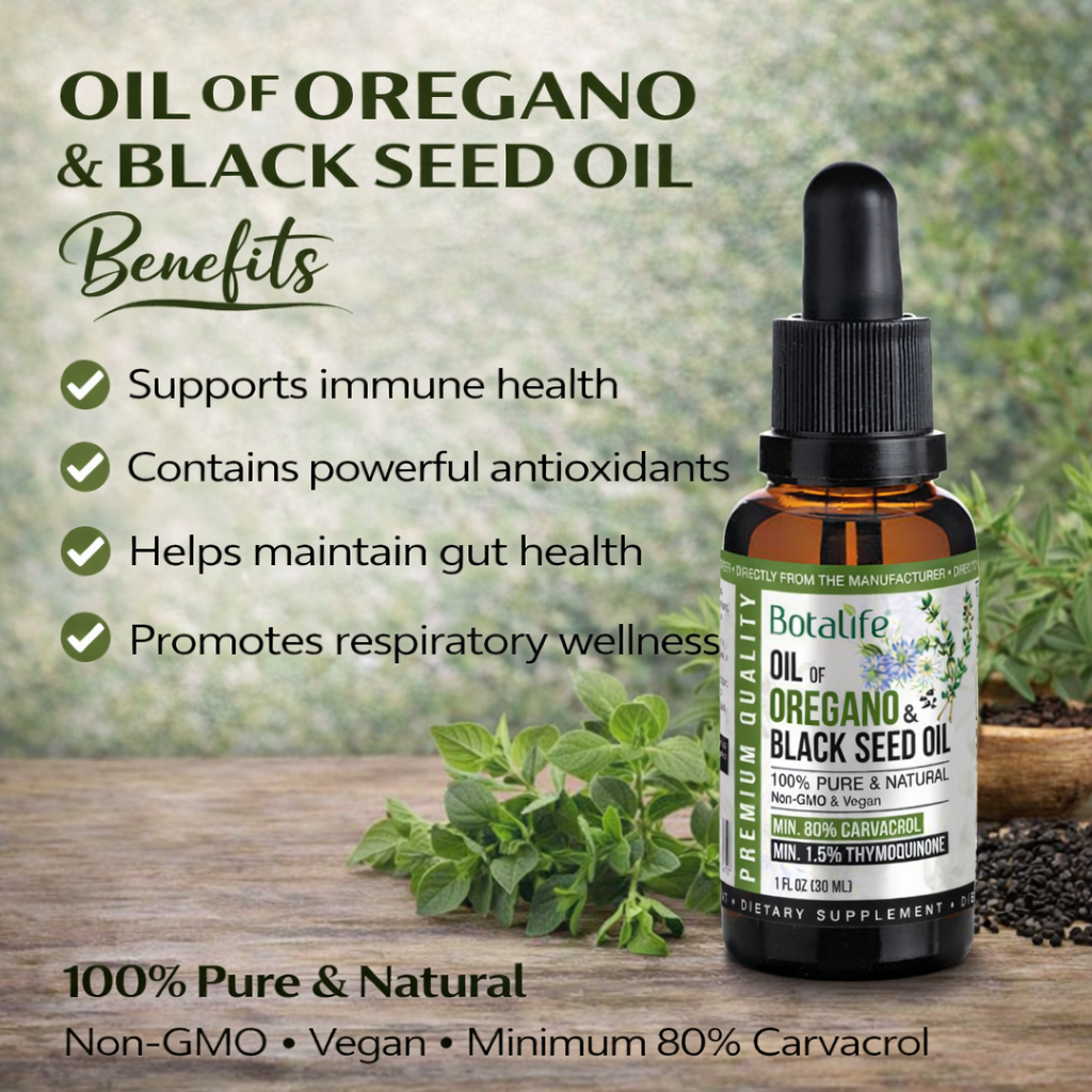 Oil of Oregano & Black Seed Oil