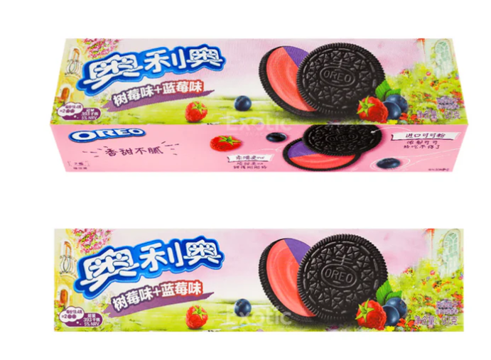 Oreo Cookies Raspberry & Blueberry Flavor, 97g