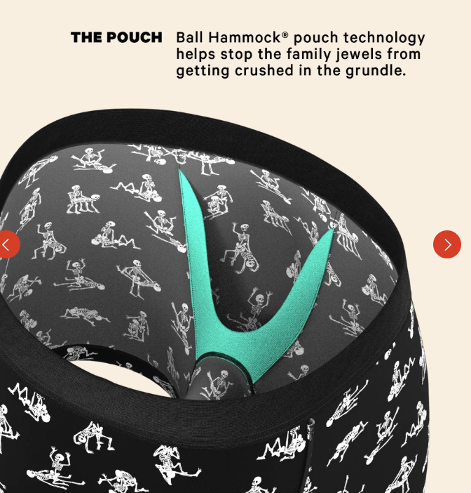 Ball Hammock pouch interior detail