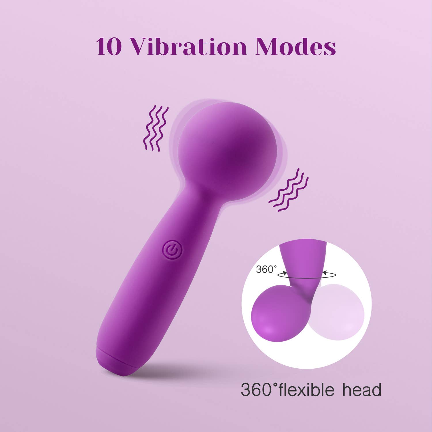 Mini Massage Wand Purple