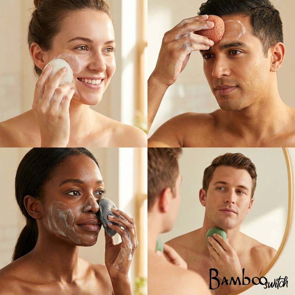 Natural Konjac Facial Cleansing Sponge