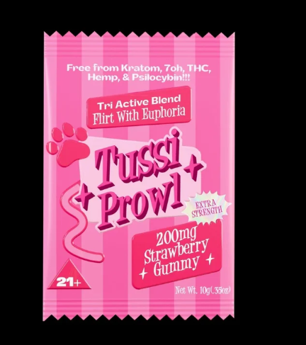 Tussi Prowl Strawberry 5-MAPB Gummy, 200mg, 1 Count